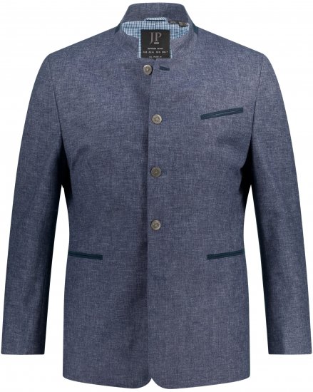 JP1880 Traditional Jacket Linen Blend Navy - Jakne - Muške Jakne Veliki Brojevi