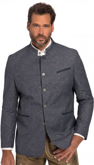 JP1880 Traditional Jacket Linen Blend Navy - Jakne - Muške Jakne Veliki Brojevi