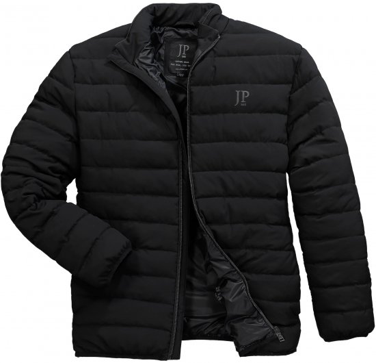 JP1880 Jacket Quilted Stand-up Collar Black - Jakne - Muške Jakne Veliki Brojevi