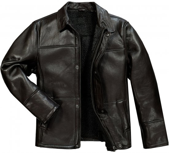 JP1880 Leather Jacket Soft Lamb Nappa Dark Brown - Jakne - Muške Jakne Veliki Brojevi