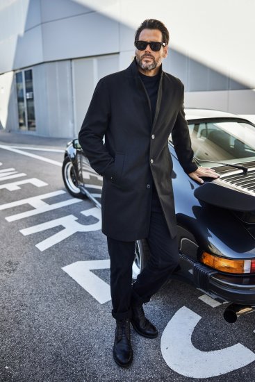 JP1880 Coat Classic Wool Blend Black - Jakne - Muške Jakne Veliki Brojevi
