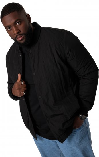 STHUGE Bomber Jacket Quilted Black - Jakne - Muške Jakne Veliki Brojevi