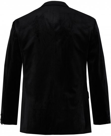 JP1880 Jacket Velvet Business Smoking Black - Odijela - Muška Odijela Veliki Brojevi