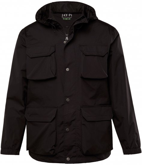 Jay-Pi Jacket Technical Weatherproof Stomach Fit Black - Jakne - Muške Jakne Veliki Brojevi