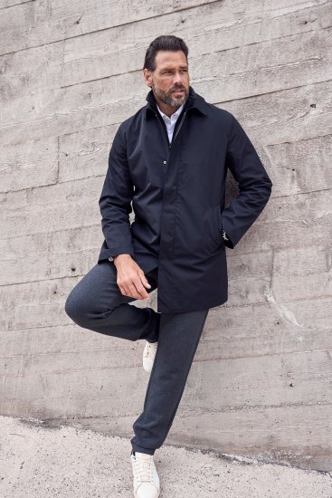 JP1880 Business Coat Zip-out Panel Black - Jakne - Muške Jakne Veliki Brojevi