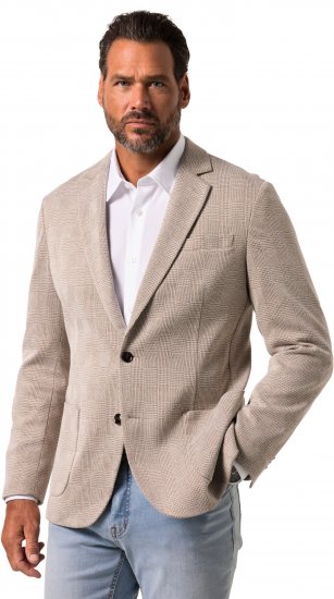 JP1880 Jacket Business Checked Beige - Odijela - Muška Odijela Veliki Brojevi