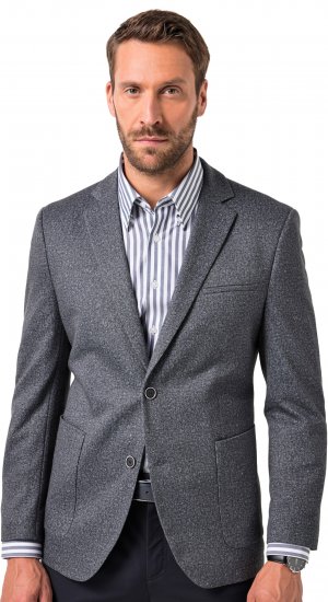 JP1880 Jacket Business Donegal Graphite Grey - Jakne - Muške Jakne Veliki Brojevi