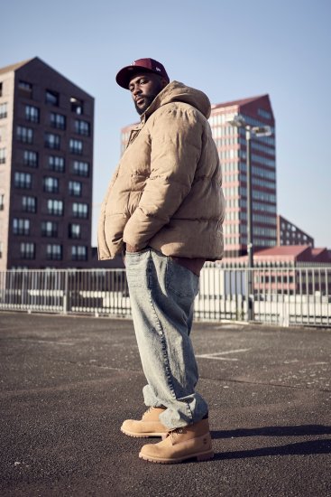 STHUGE Jacket Puffer With Warm Quilting Beige - Jakne - Muške Jakne Veliki Brojevi