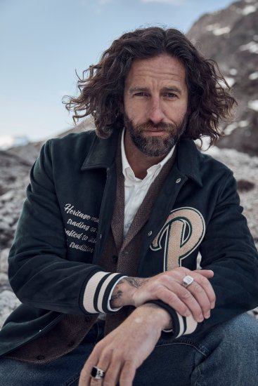 JP1880 Blouson Velour with Chest Embroidery Dark Green - Jakne - Muške Jakne Veliki Brojevi