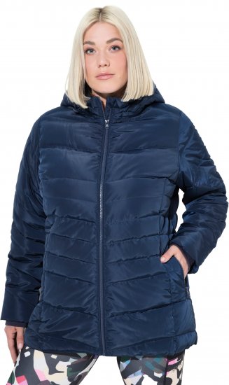 Ulla Popken Quilted Water Repellent Jacket Navy Blue - Jakne & kaputi - 