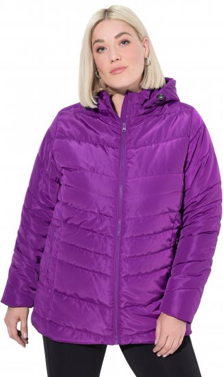 Ulla Popken Quilted Water Repellent Jacket Dark Purple - Jakne - 