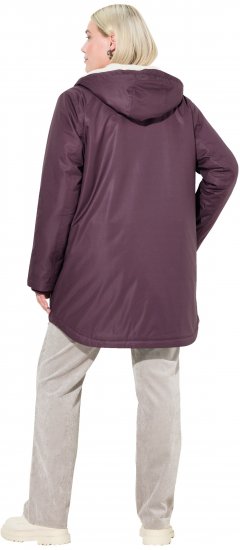 Ulla Popken HYPRAR Fleece Lined Jacket Dark Ruby - Jakne - 