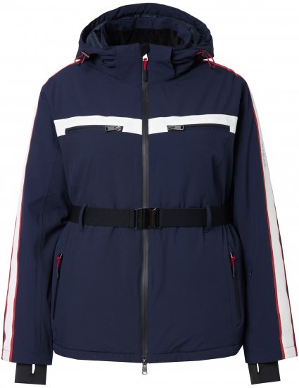 Ulla Popken Triple Function Racing Stripe Jacket Navy - Jakne - 