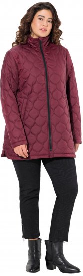 Ulla Popken HYPRAR Water-Repellent Quilted Jacket Wine Red - Jakne - 