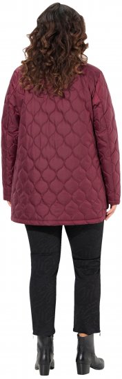 Ulla Popken HYPRAR Water-Repellent Quilted Jacket Wine Red - Jakne - 