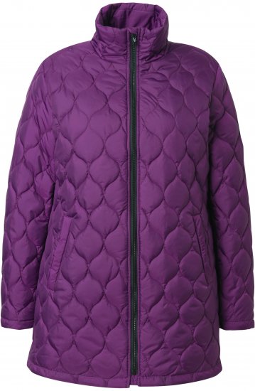 Ulla Popken HYPRAR Water-Repellent Quilted Jacket Plum - Jakne - 