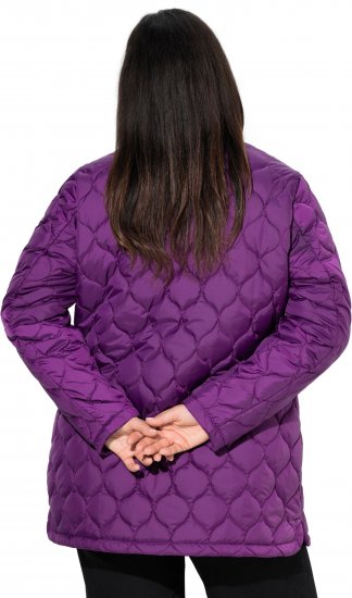 Ulla Popken HYPRAR Water-Repellent Quilted Jacket Plum - Jakne - 