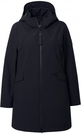 Ulla Popken HYPRAR Water Repellent Softshell Jacket Black - Jakne - 