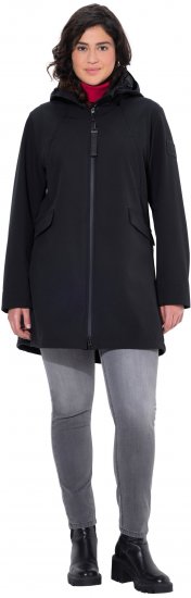 Ulla Popken HYPRAR Water Repellent Softshell Jacket Black - Jakne - 