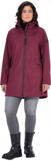 Ulla Popken HYPRAR Water Repellent Softshell Jacket Cherry - Jakne - 