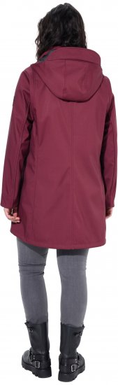 Ulla Popken HYPRAR Water Repellent Softshell Jacket Cherry - Jakne - 