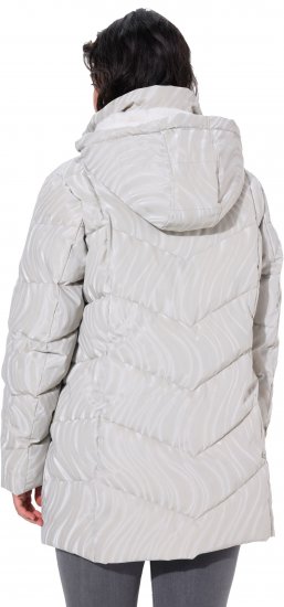 Ulla Popken HYPRAR Wave Quilted Water-Repellent Jacket Off-White - Jakne - 