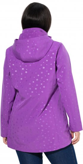 Ulla Popken HYPRAR Star Print Softshell Jacket Purple - Jakne - 