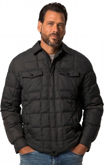 JP1880 Quilted Shirt Collar Jacket TALL Anthracite - TALL jakne - 