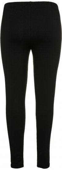Ulla Popken Basic Stretch Knit Ankle Length Leggings Black - Traperice & Hlače u Velikim Veličinama – Plus Size - 