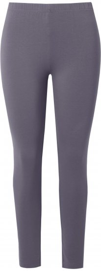 Ulla Popken Basic Stretch Knit Ankle Length Leggings Dark Grey - Traperice & Hlače u Velikim Veličinama – Plus Size - 