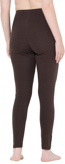 Ulla Popken Basic Stretch Knit Ankle Length Leggings Pine Brown - Traperice & Hlače u Velikim Veličinama – Plus Size - 