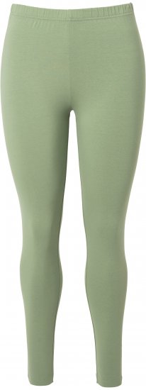 Ulla Popken Basic Stretch Knit Ankle Length Leggings Olive - Traperice & Hlače u Velikim Veličinama – Plus Size - 