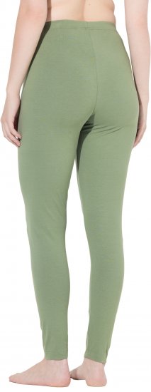Ulla Popken Basic Stretch Knit Ankle Length Leggings Olive - Traperice & Hlače u Velikim Veličinama – Plus Size - 