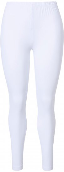Ulla Popken Basic Stretch Knit Ankle Length Leggings Snow White - Traperice & Hlače u Velikim Veličinama – Plus Size - 