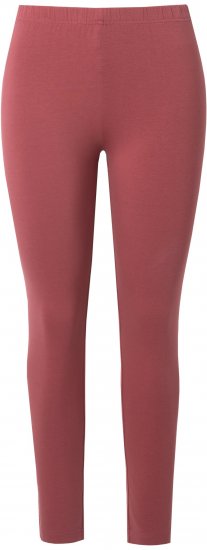 Ulla Popken Basic Stretch Knit Ankle Length Leggings Brick Red - Traperice & Hlače u Velikim Veličinama – Plus Size - 