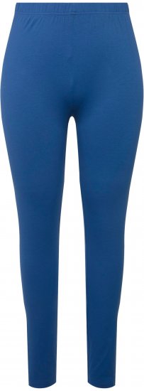 Ulla Popken Basic Stretch Knit Ankle Length Leggings Grey Blue - Traperice & Hlače u Velikim Veličinama – Plus Size - 