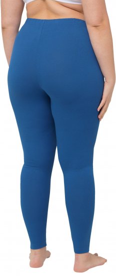 Ulla Popken Basic Stretch Knit Ankle Length Leggings Grey Blue - Traperice & Hlače u Velikim Veličinama – Plus Size - 