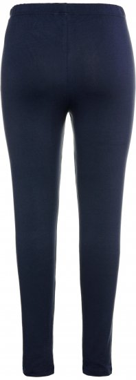 Ulla Popken Basic Stretch Knit Ankle Length Leggings Navy - Traperice & Hlače u Velikim Veličinama – Plus Size - 