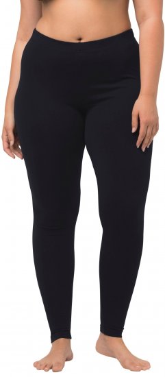 Ulla Popken Basic Stretch Knit Ankle Length Leggings Navy - Traperice & Hlače u Velikim Veličinama – Plus Size - 