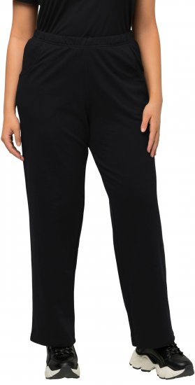 Ulla Popken Pull On Knit Straight Leg Pocket Pants Black - ODJEĆA ZA ŽENE 40-66 - 