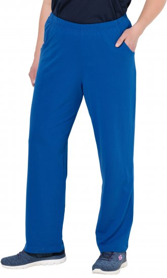 Ulla Popken Pull On Knit Straight Leg Pocket Pants Denim Blue - ODJEĆA ZA ŽENE 40-66 - 