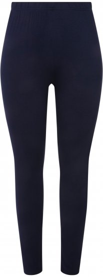 Ulla Popken Viscose Spandex Leggings Night Blue - Traperice & Hlače u Velikim Veličinama – Plus Size - 