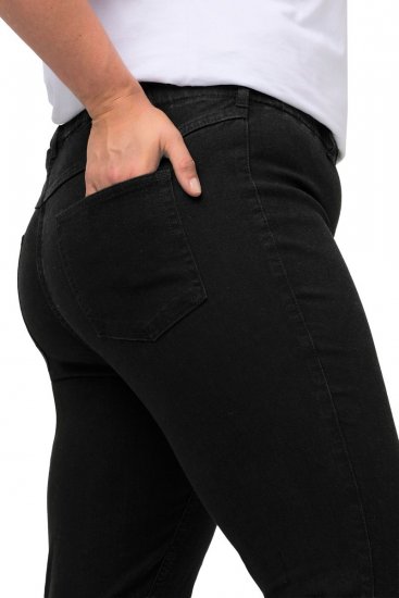 Ulla Popken Denim Look All Elastic Pocket Sienna Jeggings Black - Ulla Popken - Ulla Popken Plus-Size Odjeća
