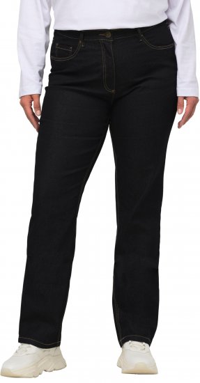 Ulla Popken Regular Fit Mandy Stretch Jeans Dark Blue Denim - Traperice & Hlače u Velikim Veličinama – Plus Size - 
