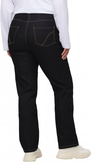 Ulla Popken Regular Fit Mandy Stretch Jeans Dark Blue Denim - Traperice & Hlače u Velikim Veličinama – Plus Size - 