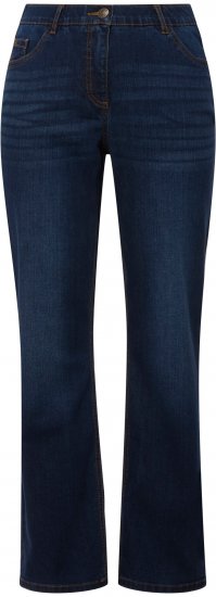 Ulla Popken Straight Leg Mandy Fit Stretch Jeans Blue Denim - Traperice & Hlače u Velikim Veličinama – Plus Size - 