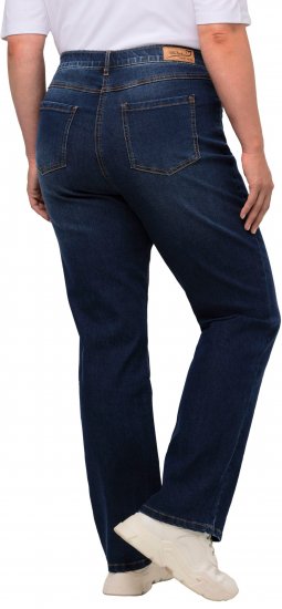 Ulla Popken Straight Leg Mandy Fit Stretch Jeans Blue Denim - Traperice & Hlače u Velikim Veličinama – Plus Size - 