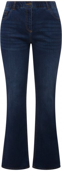 Ulla Popken Marie Fit Bootcut Stretch Jeans Blue Denim - Traperice & Hlače u Velikim Veličinama – Plus Size - 