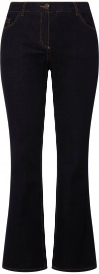 Ulla Popken Marie Fit Bootcut Stretch Jeans Dark Blue Denim - Traperice & Hlače u Velikim Veličinama – Plus Size - 