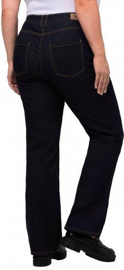 Ulla Popken Marie Fit Bootcut Stretch Jeans Dark Blue Denim - Traperice & Hlače u Velikim Veličinama – Plus Size - 